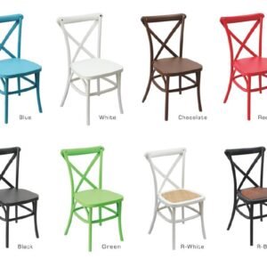 Resin Cross Back Chairs